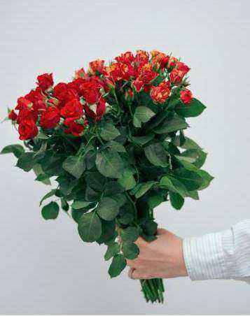 Vase arrangement prepared for courier