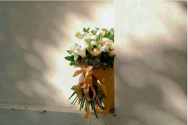 Delicate sympathy bouquet background